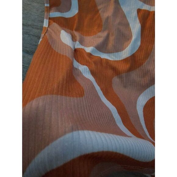 Peach Love Retro Tank Hippy Y2K 90s Orange‎ Size Medium Large - Picture 7 of 7